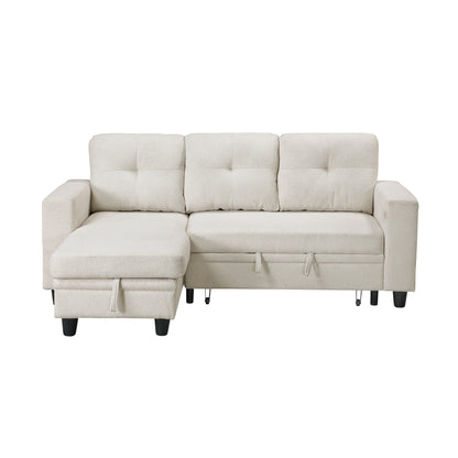 9705BE*32AVC (3)Sectional with Reversible Chaise, Pull-out Bed, Shelves and Charging Ports - 9705BE*32AVC