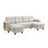 9705BE*42AVC (4)Sectional with Two Chaises, Pull-out Bed, Shelves and Charging Ports - 9705BE*42AVC