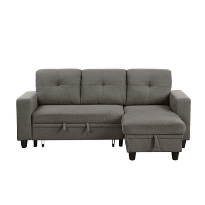 9705DB*32AVC (3)Sectional with Reversible Chaise, Pull-out Bed, Shelves and Charging Ports - 9705DB*32AVC