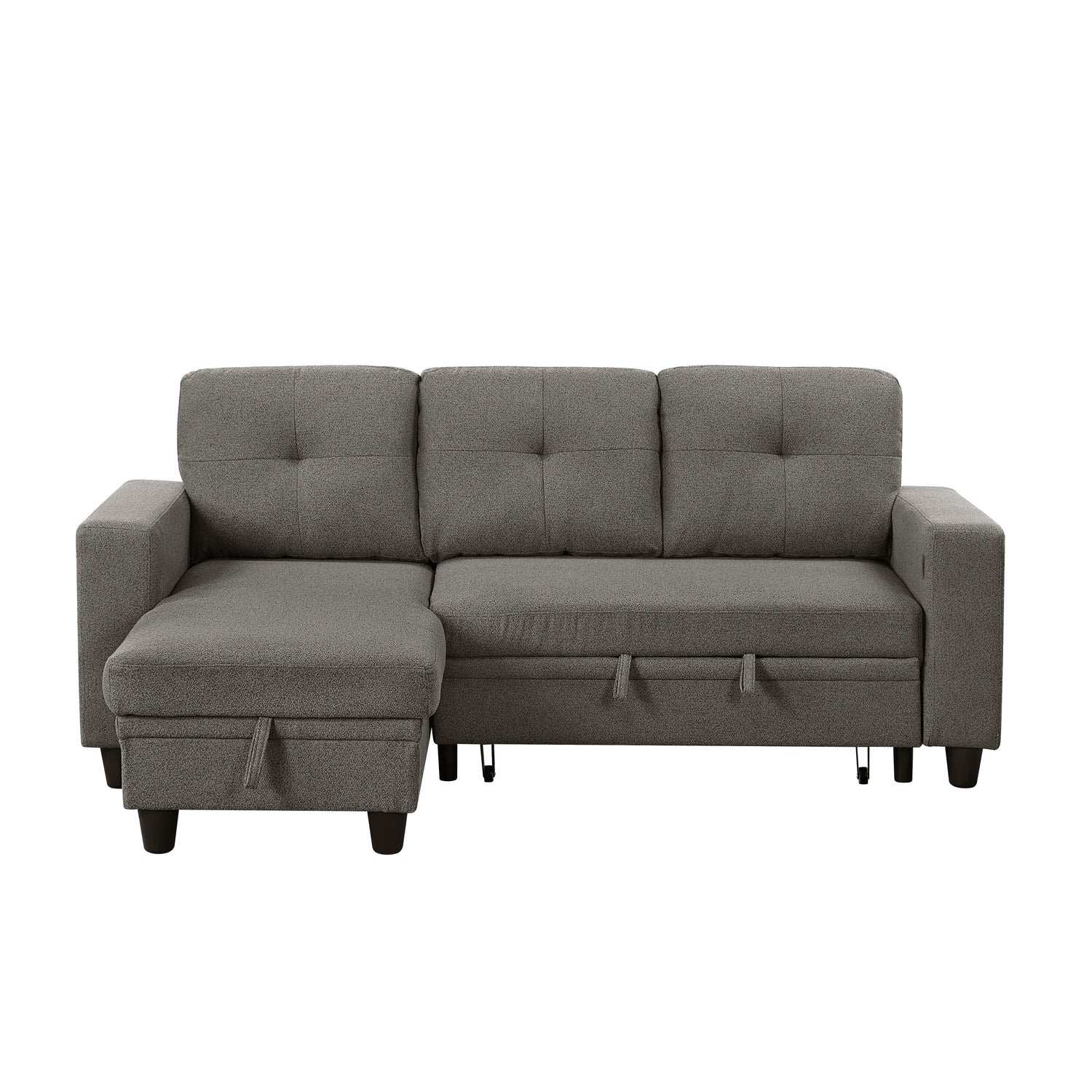 9705DB*32AVC (3)Sectional with Reversible Chaise, Pull-out Bed, Shelves and Charging Ports - 9705DB*32AVC