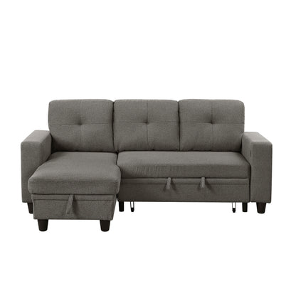 9705DB*32AVC (3)Sectional with Reversible Chaise, Pull-out Bed, Shelves and Charging Ports - 9705DB*32AVC