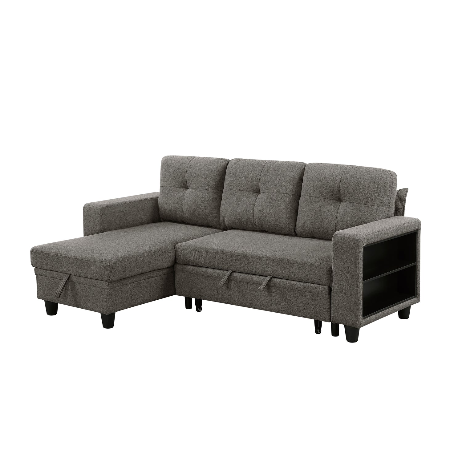 9705DB*32AVC (3)Sectional with Reversible Chaise, Pull-out Bed, Shelves and Charging Ports - 9705DB*32AVC