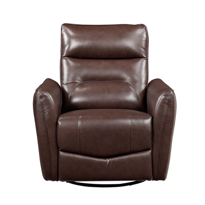 9713BRW-1SW Swivel Glider Reclining Chair - 9713BRW-1SW