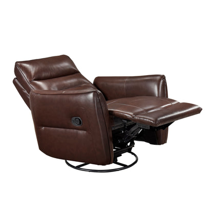 9713BRW-1SW Swivel Glider Reclining Chair - 9713BRW-1SW