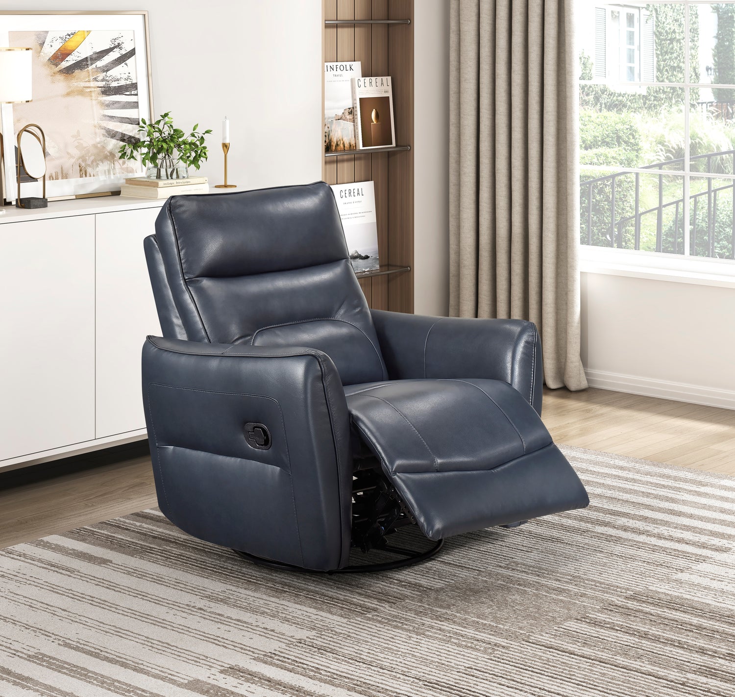 9713DBU-1SW Swivel Glider Reclining Chair - 9713DBU-1SW