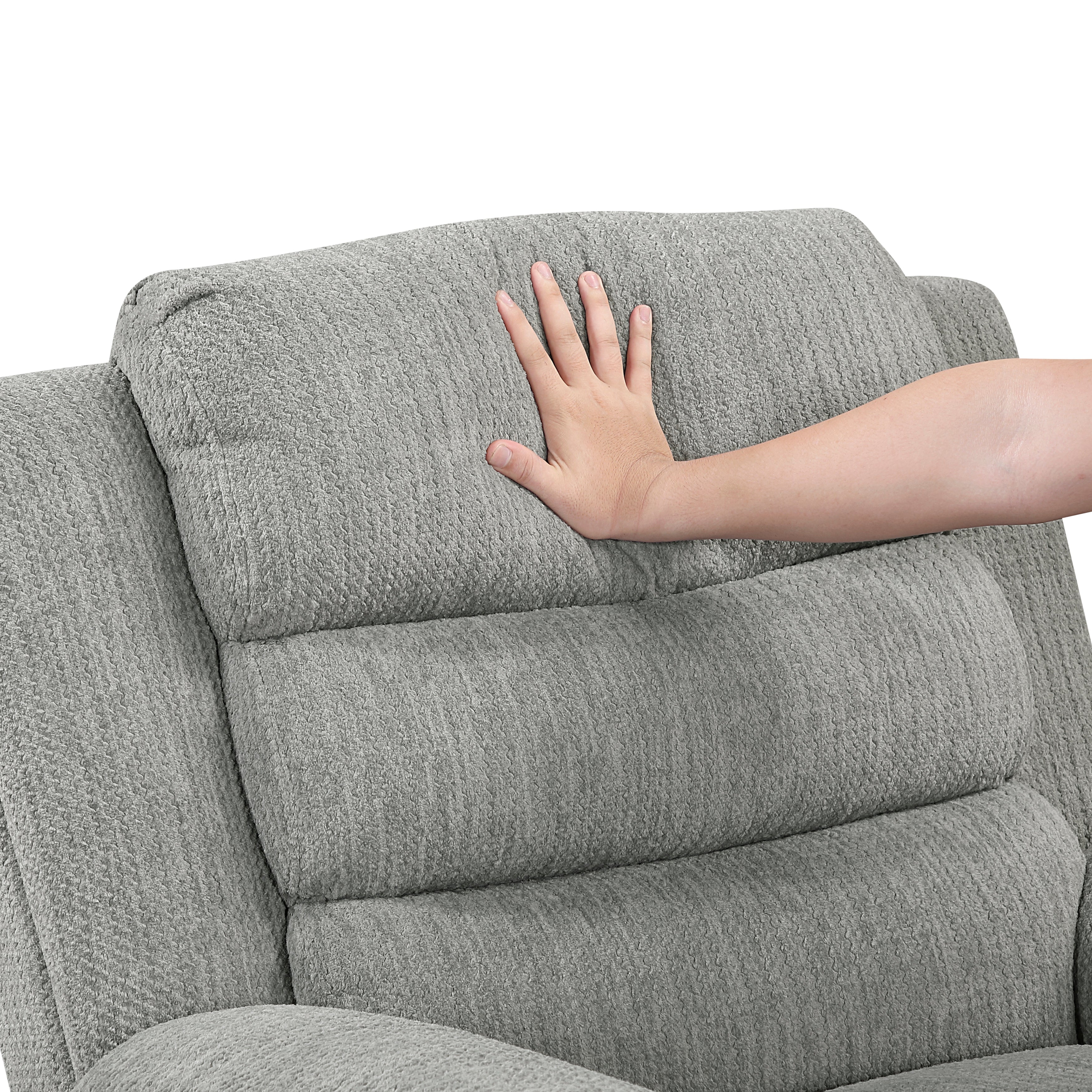 9725GRY-1SW Swivel Glider Reclining Chair - 9725GRY-1SW