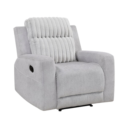 Benton Light Gray Double Reclining Living Room Set from Homelegance - Luna Furniture