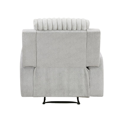 Benton Light Gray Double Reclining Living Room Set from Homelegance - Luna Furniture