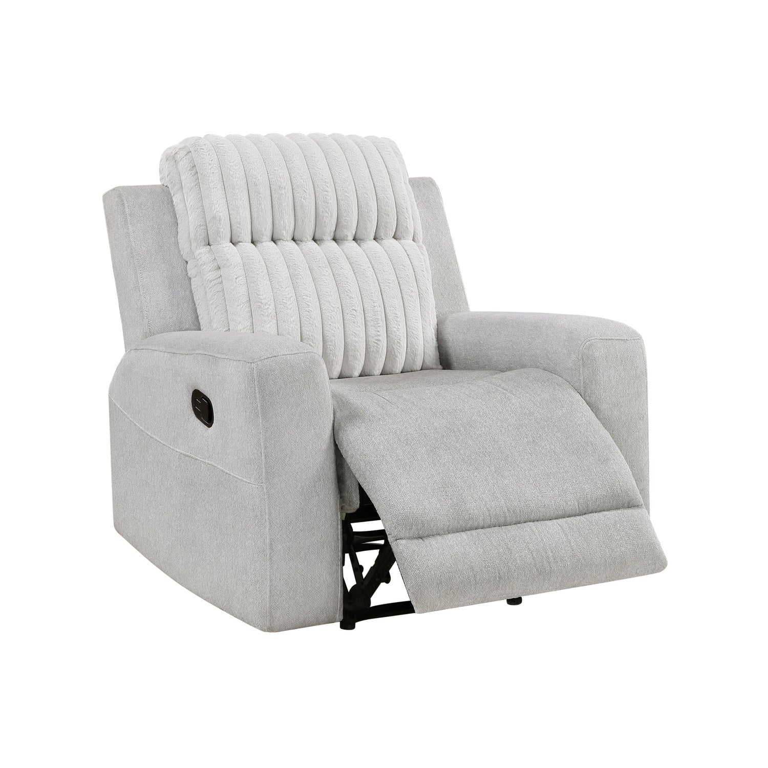 Benton Light Gray Double Reclining Living Room Set from Homelegance - Luna Furniture