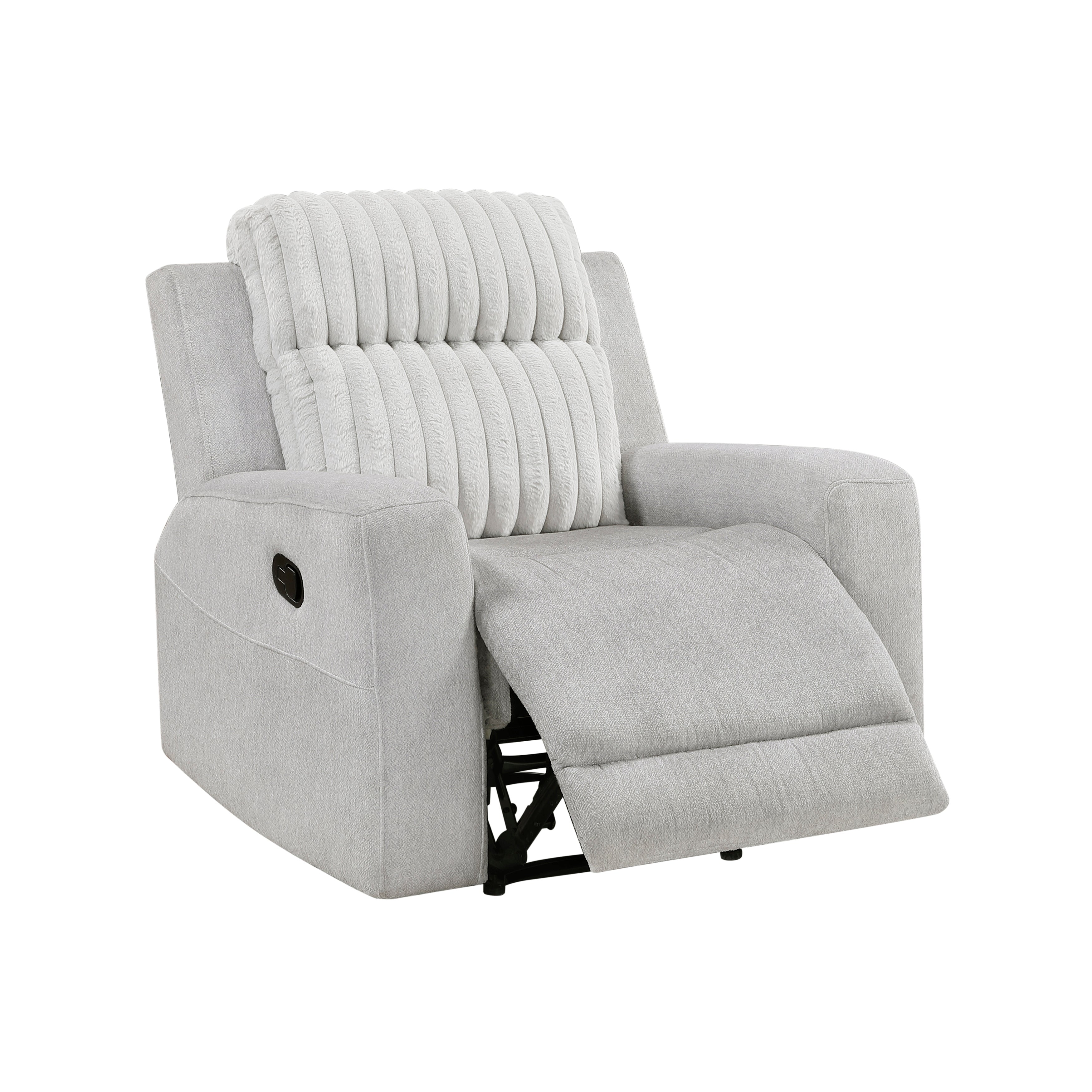 Benton Light Gray Double Reclining Living Room Set from Homelegance - Luna Furniture