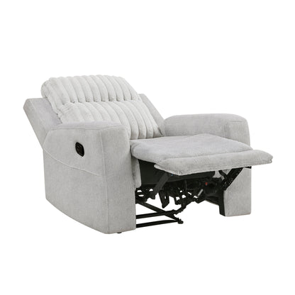 Benton Light Gray Double Reclining Living Room Set from Homelegance - Luna Furniture