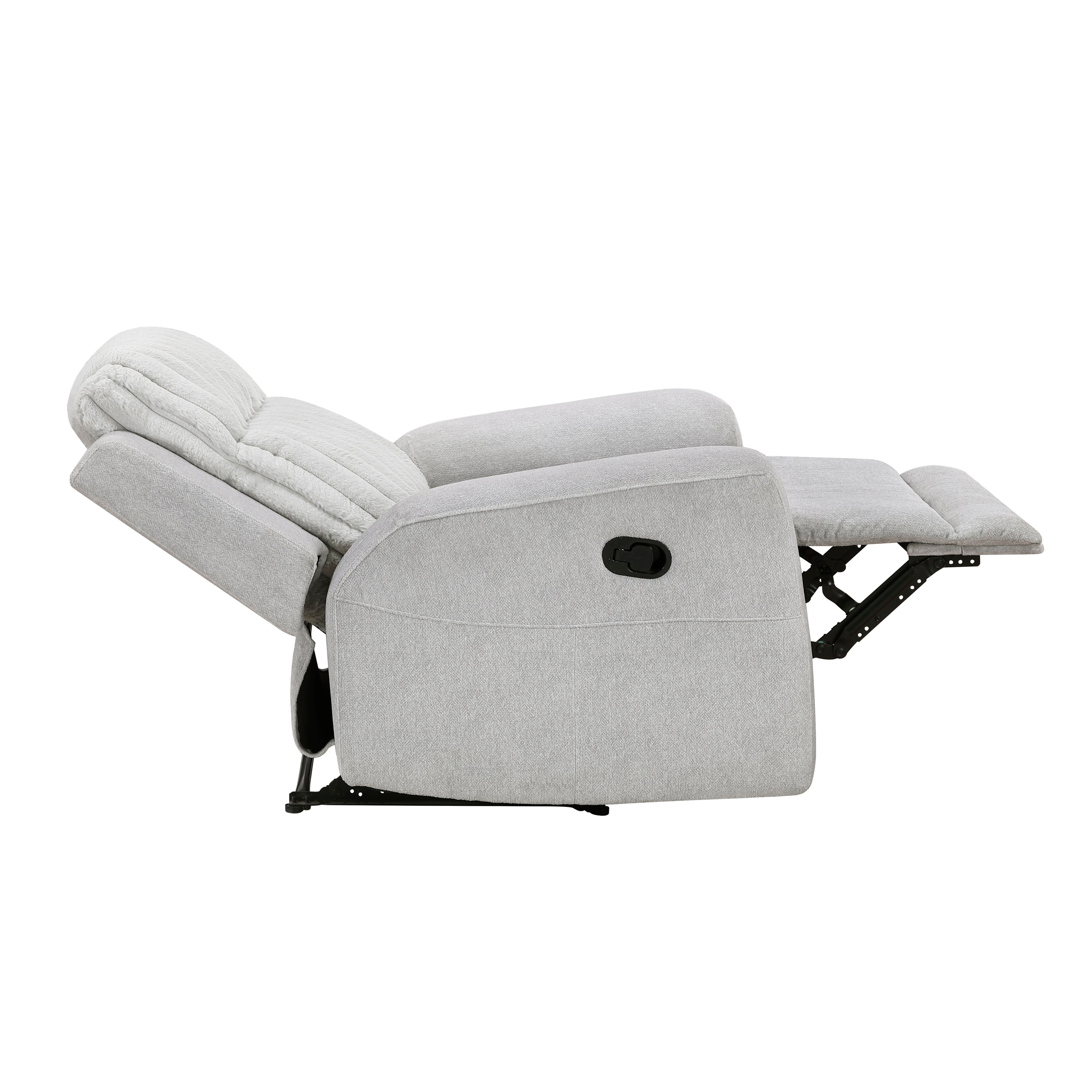 Benton Light Gray Double Reclining Living Room Set from Homelegance - Luna Furniture