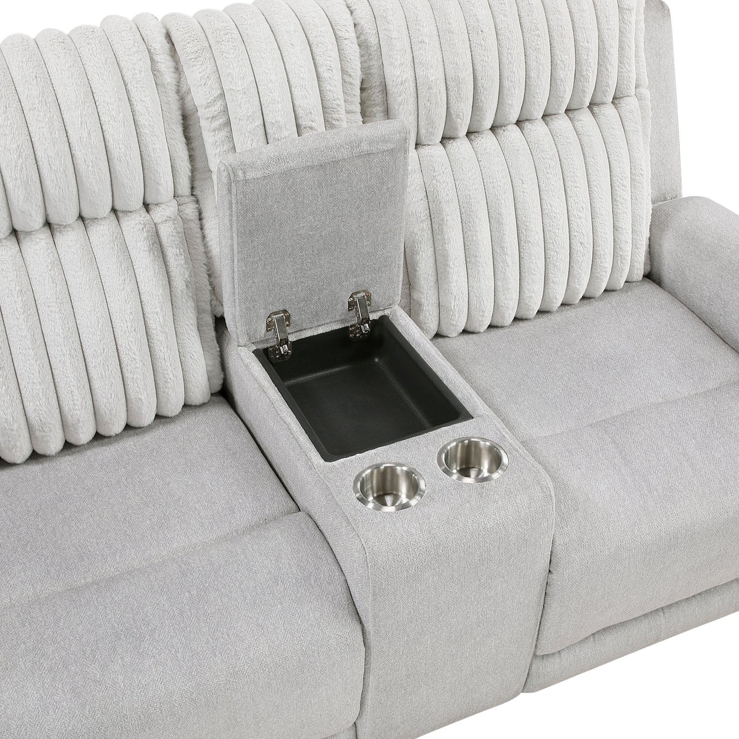Benton Light Gray Double Reclining Living Room Set from Homelegance - Luna Furniture
