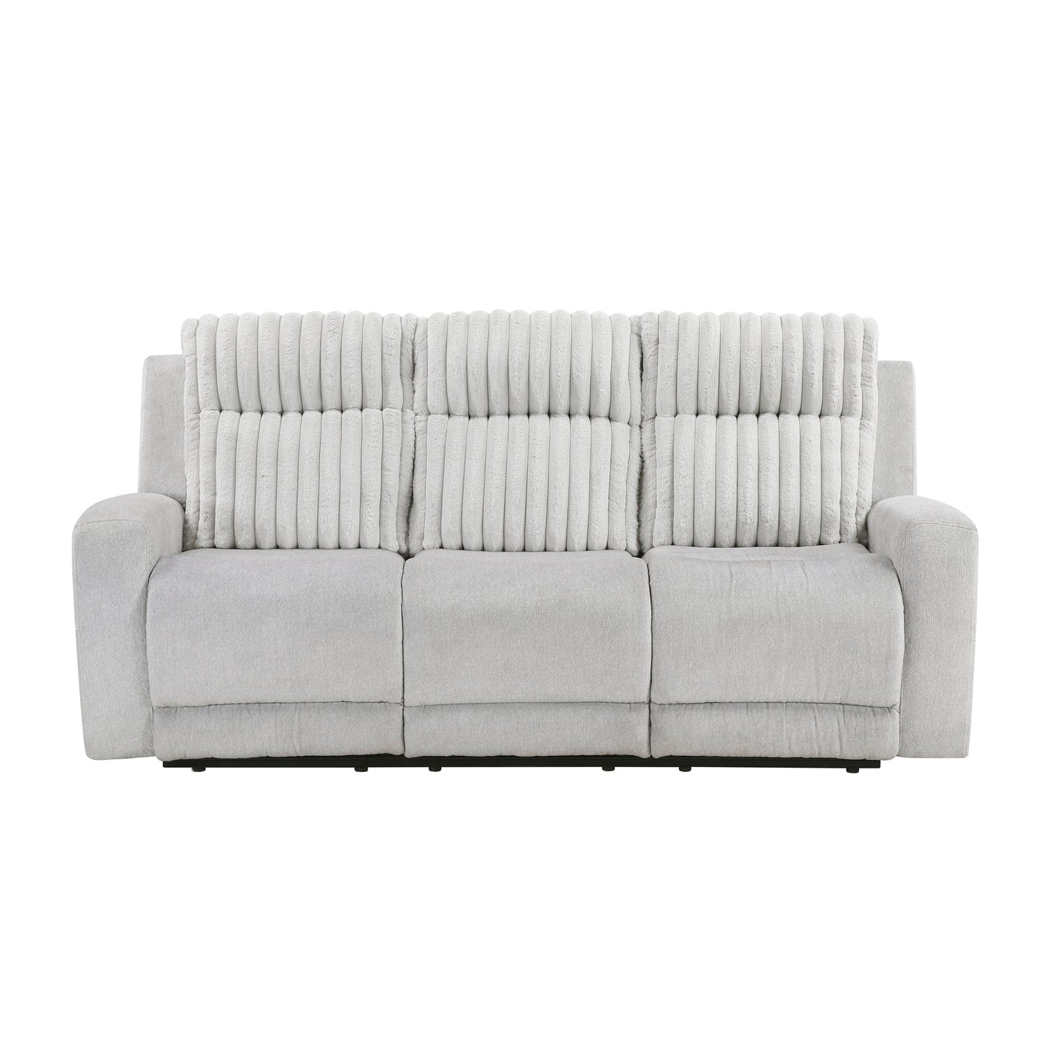 Benton Light Gray Double Reclining Living Room Set from Homelegance - Luna Furniture