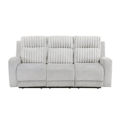 Benton Light Gray Double Reclining Living Room Set from Homelegance - Luna Furniture