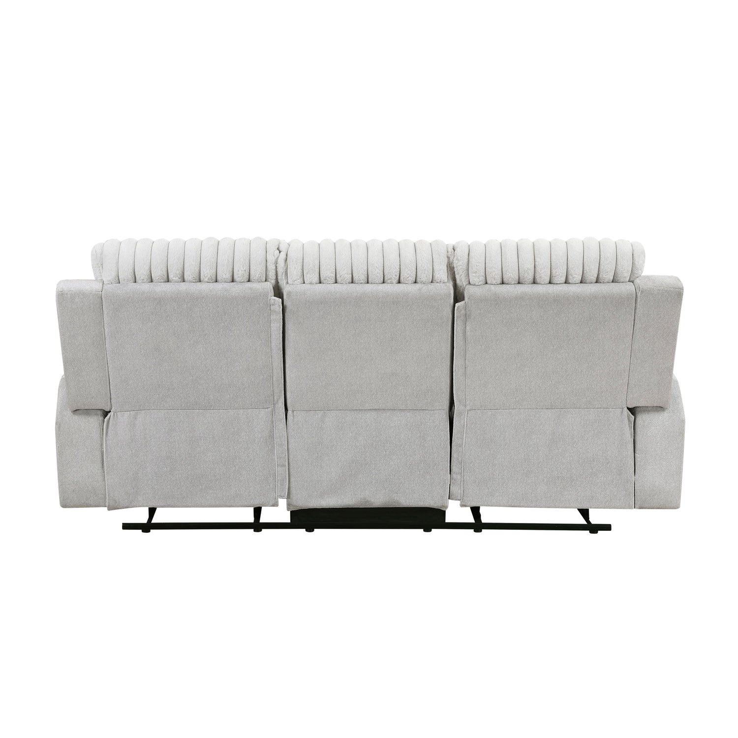 Benton Light Gray Double Reclining Living Room Set from Homelegance - Luna Furniture