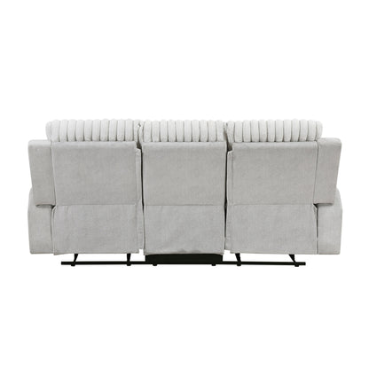 Benton Light Gray Double Reclining Living Room Set from Homelegance - Luna Furniture