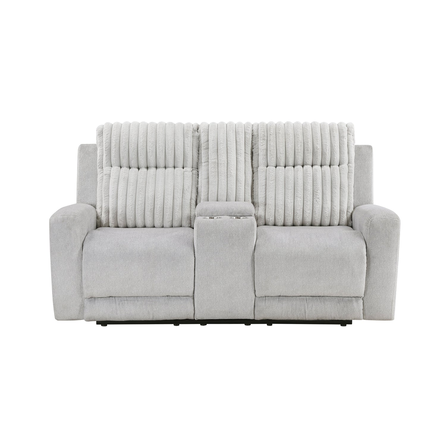 Benton Light Gray Double Reclining Living Room Set from Homelegance - Luna Furniture