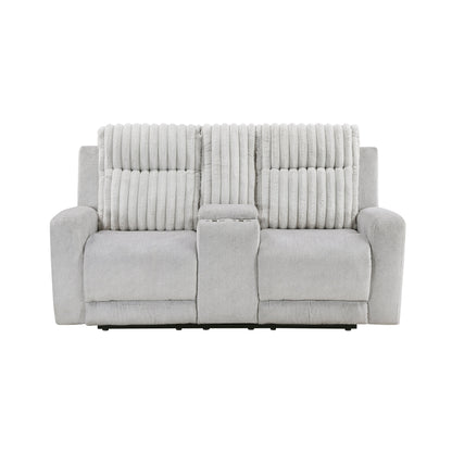 Benton Light Gray Double Reclining Living Room Set from Homelegance - Luna Furniture