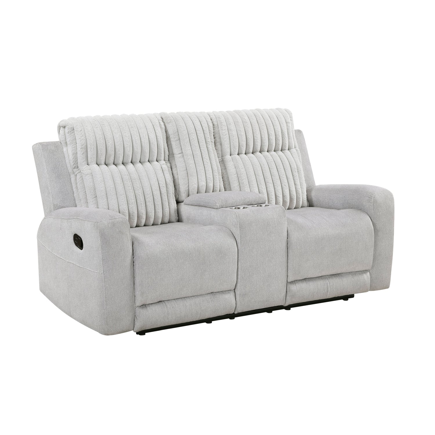 Benton Light Gray Double Reclining Living Room Set from Homelegance - Luna Furniture