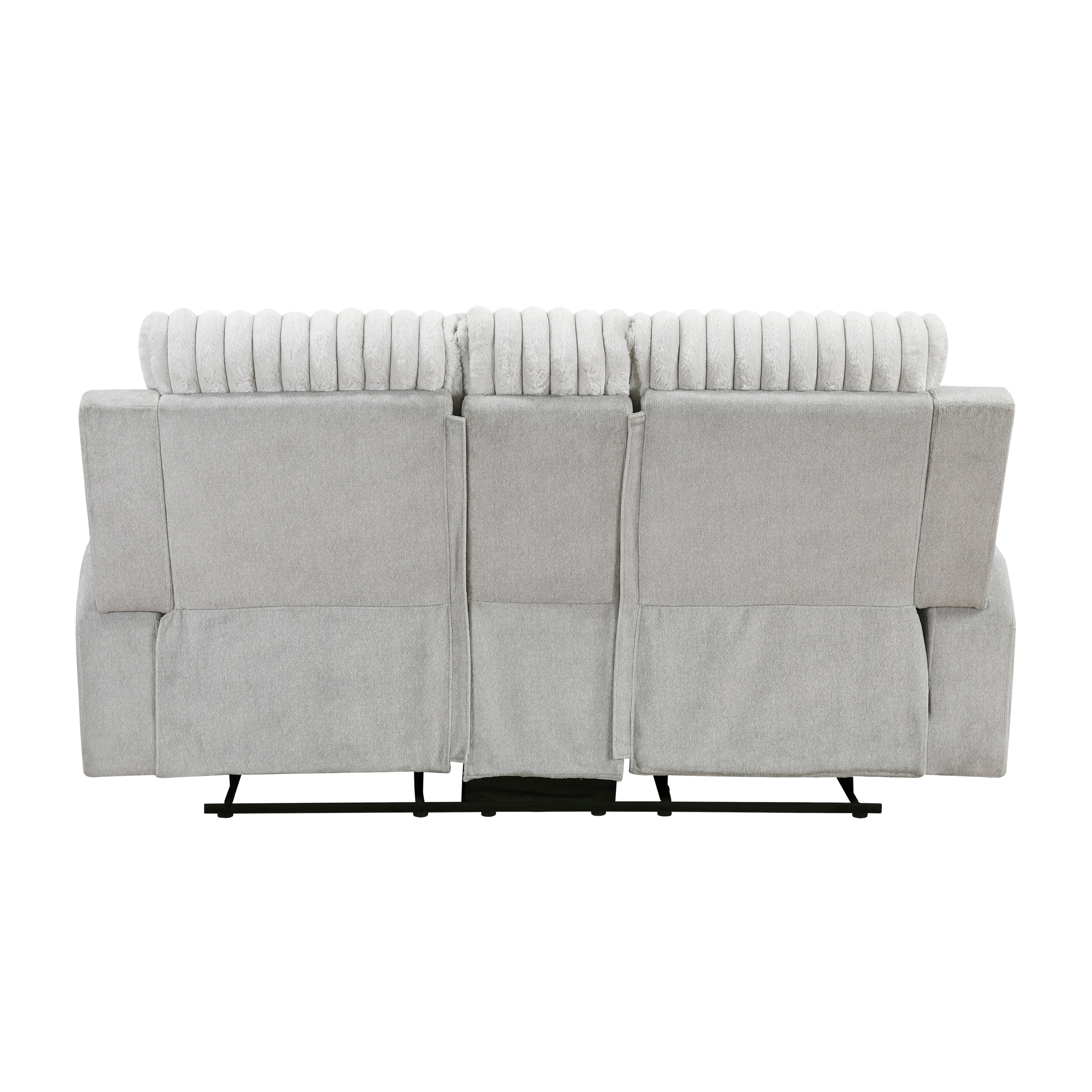 Benton Light Gray Double Reclining Living Room Set from Homelegance - Luna Furniture