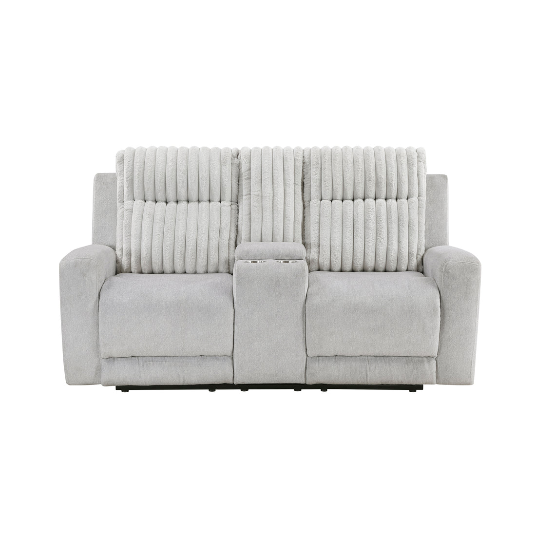 9728LGY-2 Double Reclining Love Seat - 9728LGY-2