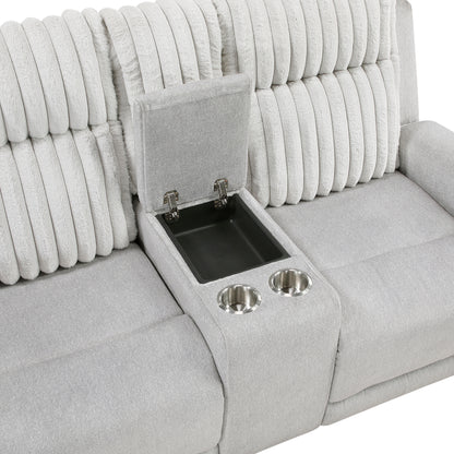 9728LGY-2 Double Reclining Love Seat - 9728LGY-2