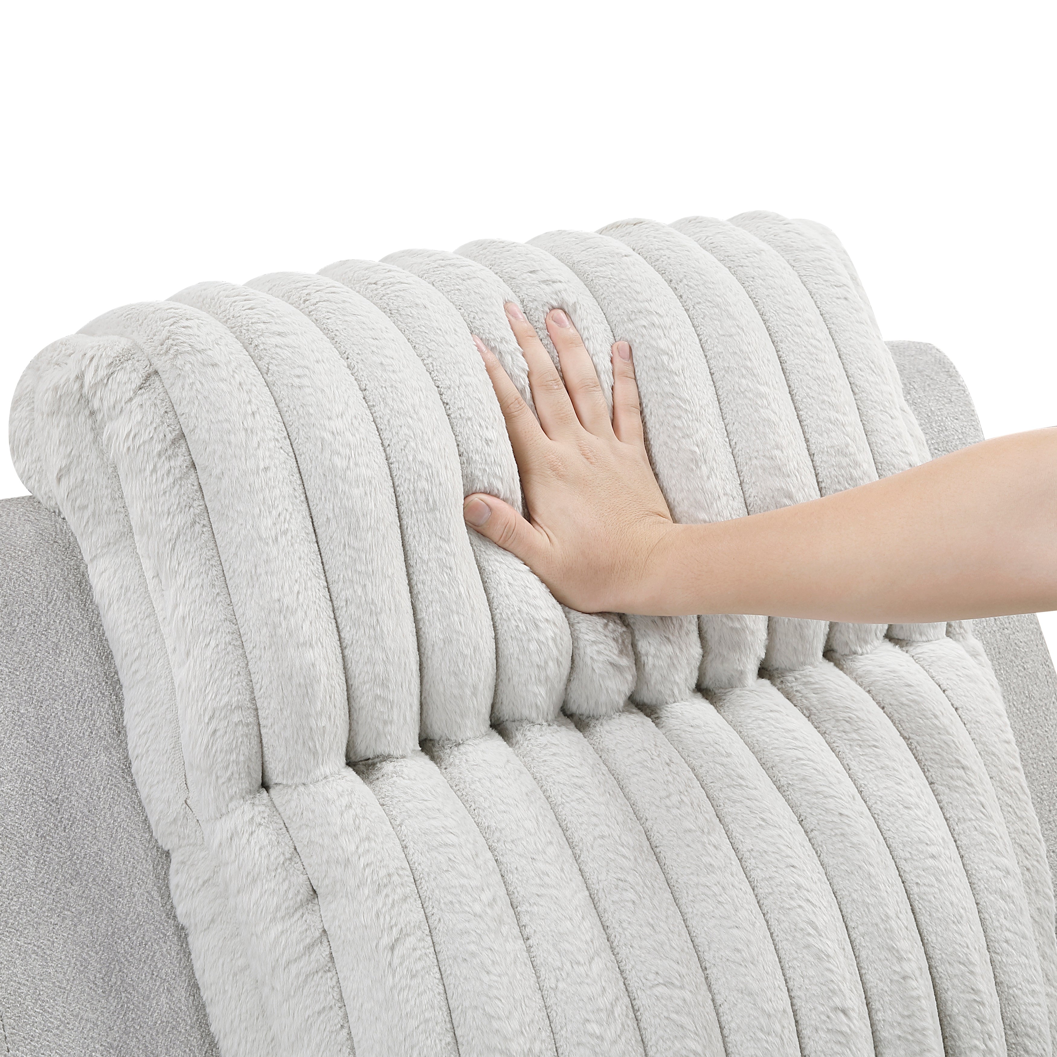 9728LGY-2 Double Reclining Love Seat - 9728LGY-2