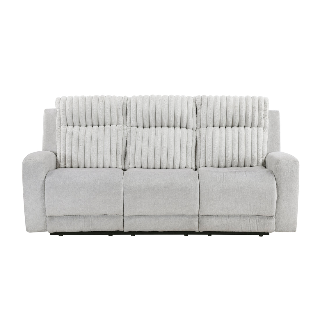 9728LGY-3 Double Reclining Sofa - 9728LGY-3