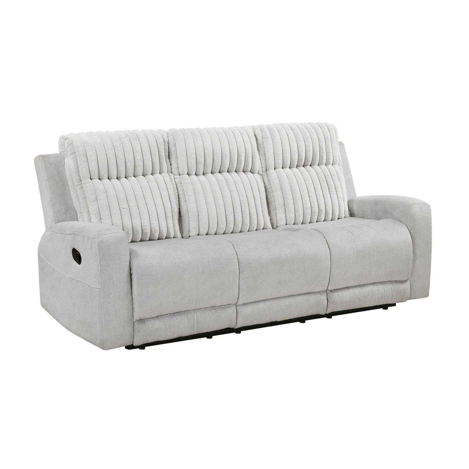 9728LGY-3 Double Reclining Sofa - 9728LGY-3