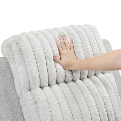 9728LGY-3 Double Reclining Sofa - 9728LGY-3