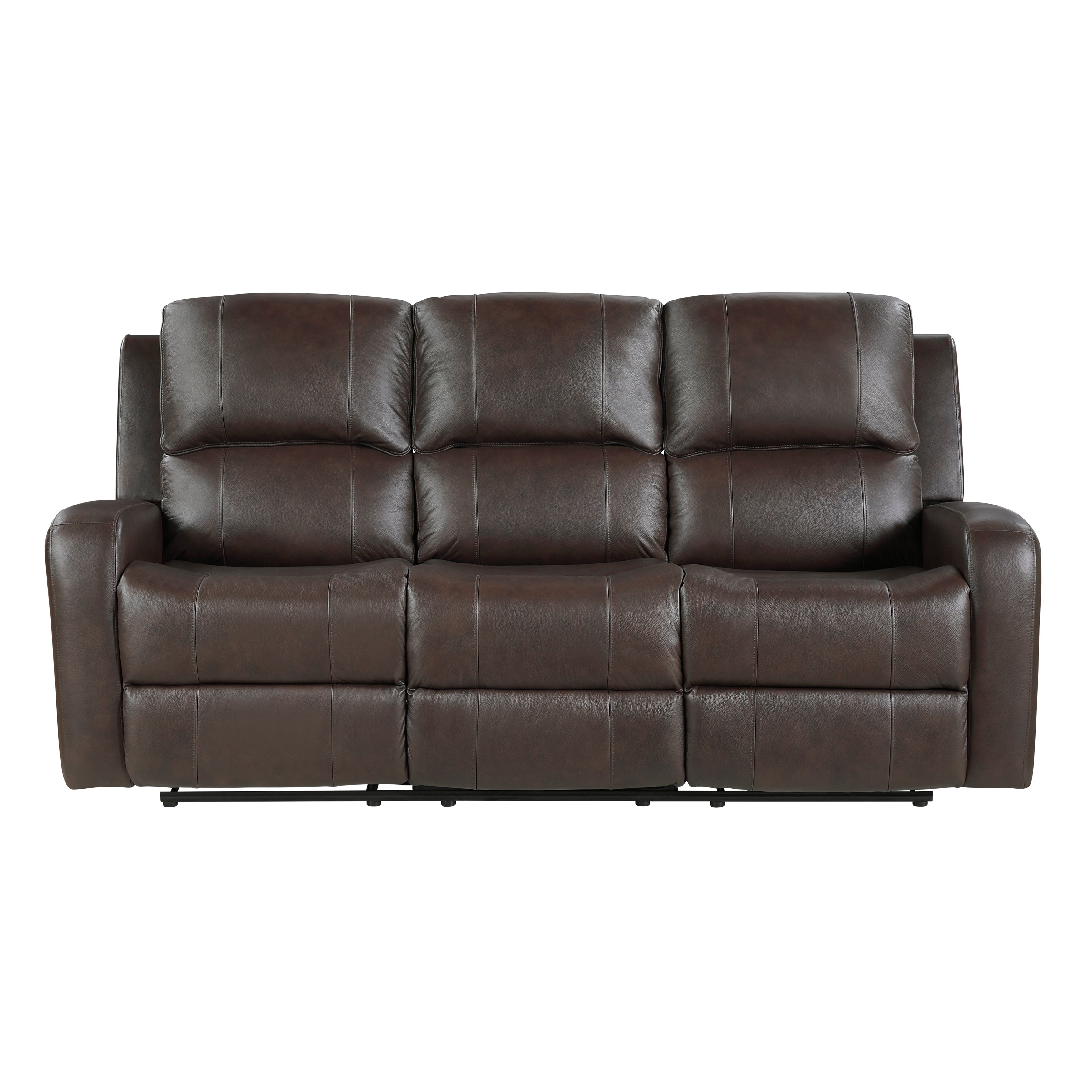 9735BRW*2 2pc Set: Sofa, Love - 9735BRW*2