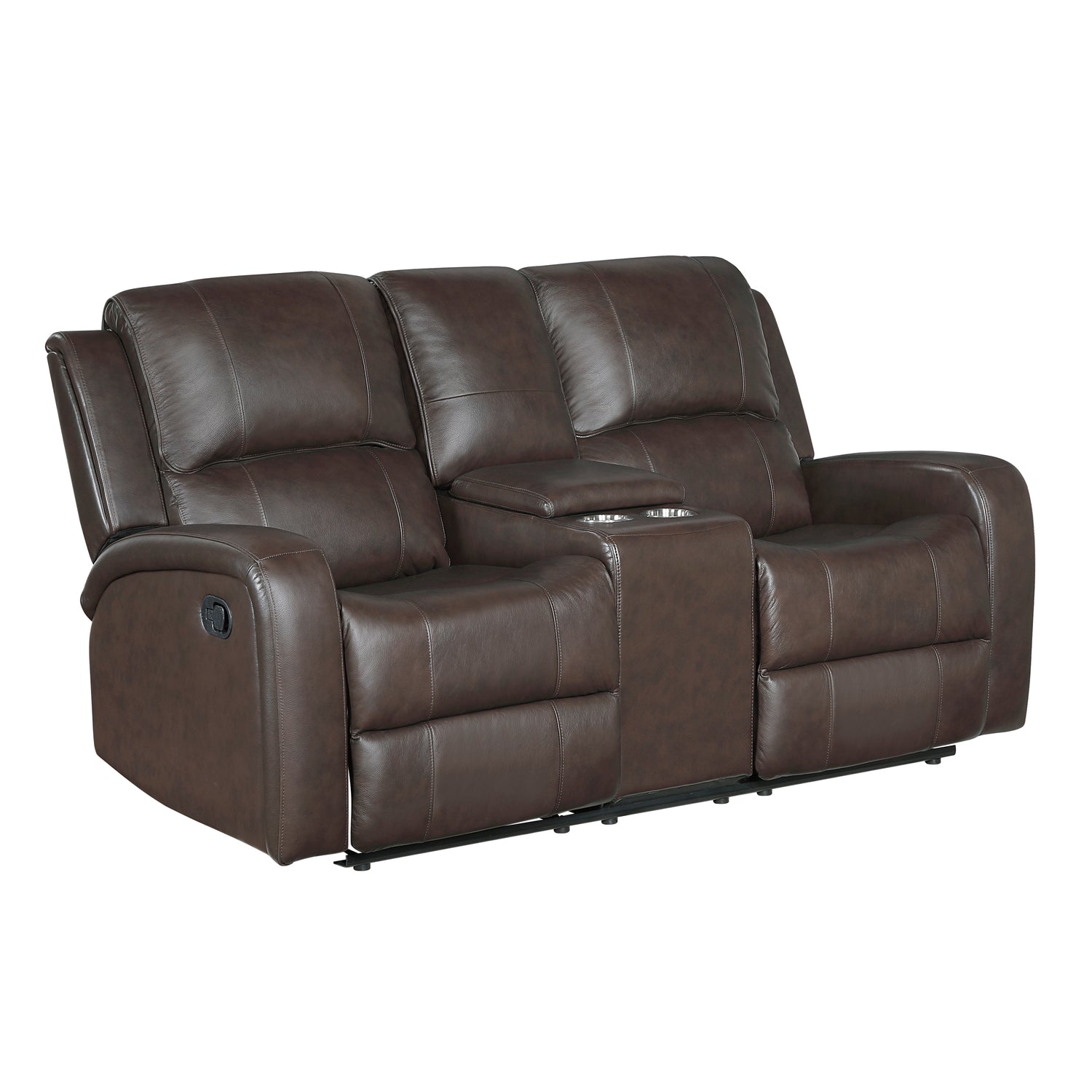 9735BRW*2 2pc Set: Sofa, Love - 9735BRW*2