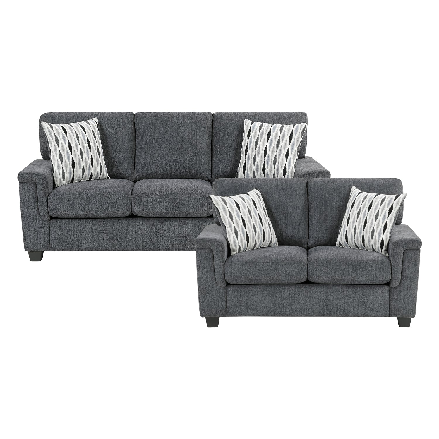 9746DG*2 2pc Set: Sofa, Love - 9746DG*2