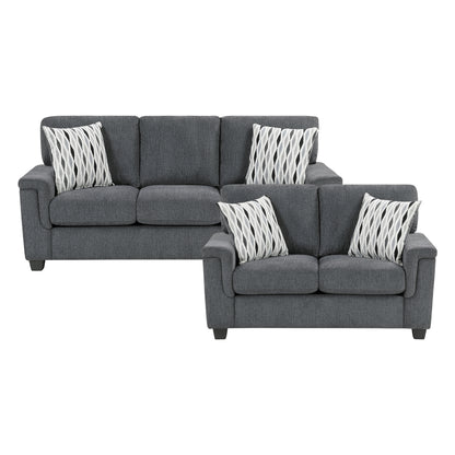 9746DG*2 2pc Set: Sofa, Love - 9746DG*2
