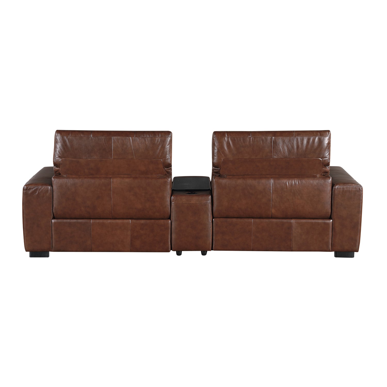 9790BRW-2CNPWH* (3)Power Double Reclining Love Seat with Center Console, Power Headrest and Charging Ports - 9790BRW-2CNPWH*