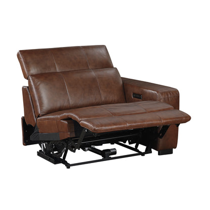 9790BRW-2PWH* (2)Power Double Reclining Love Seat with Power Headrests and Charging Ports - 9790BRW-2PWH*