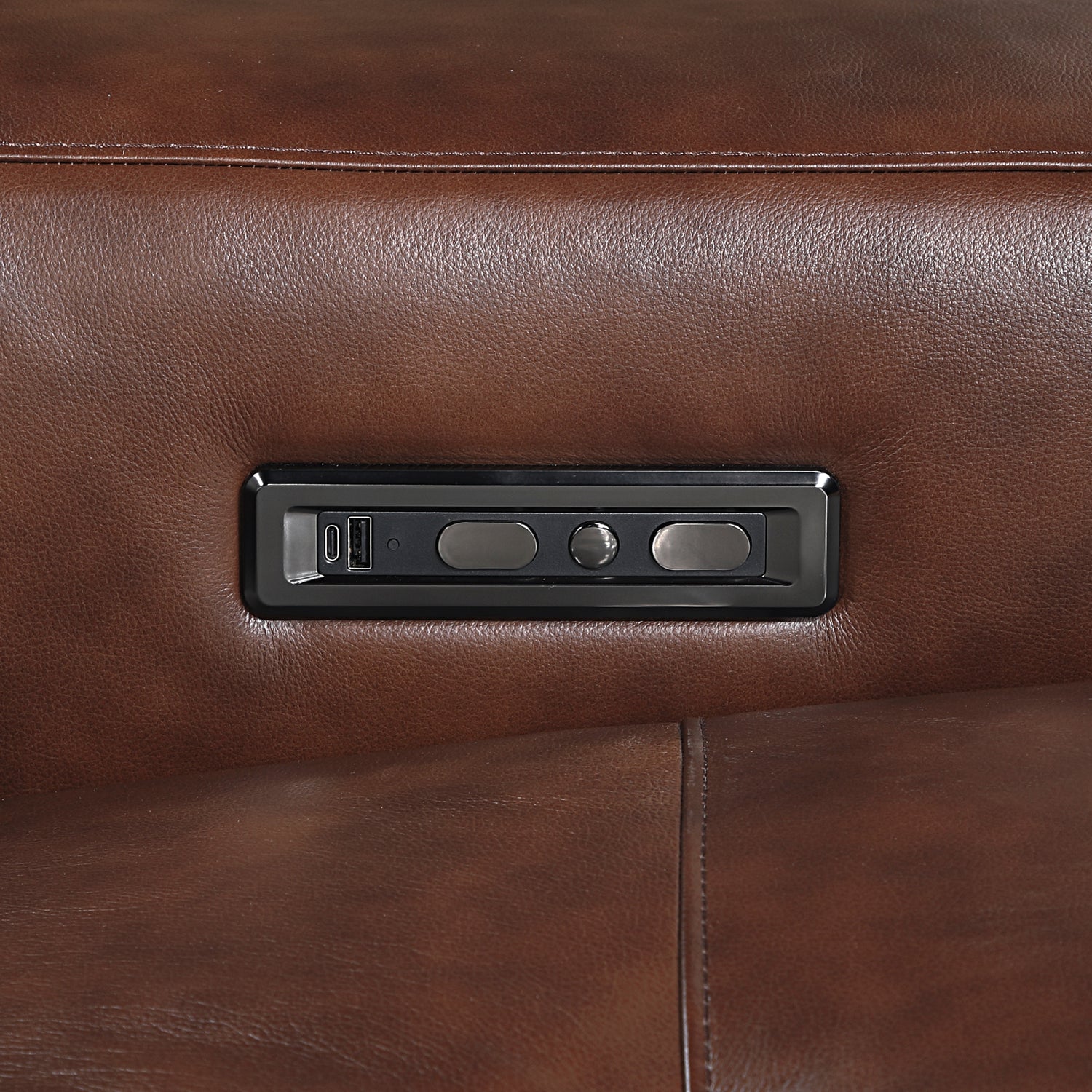9790BRW-2PWH* (2)Power Double Reclining Love Seat with Power Headrests and Charging Ports - 9790BRW-2PWH*