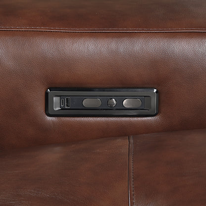 9790BRW-2PWH* (2)Power Double Reclining Love Seat with Power Headrests and Charging Ports - 9790BRW-2PWH*