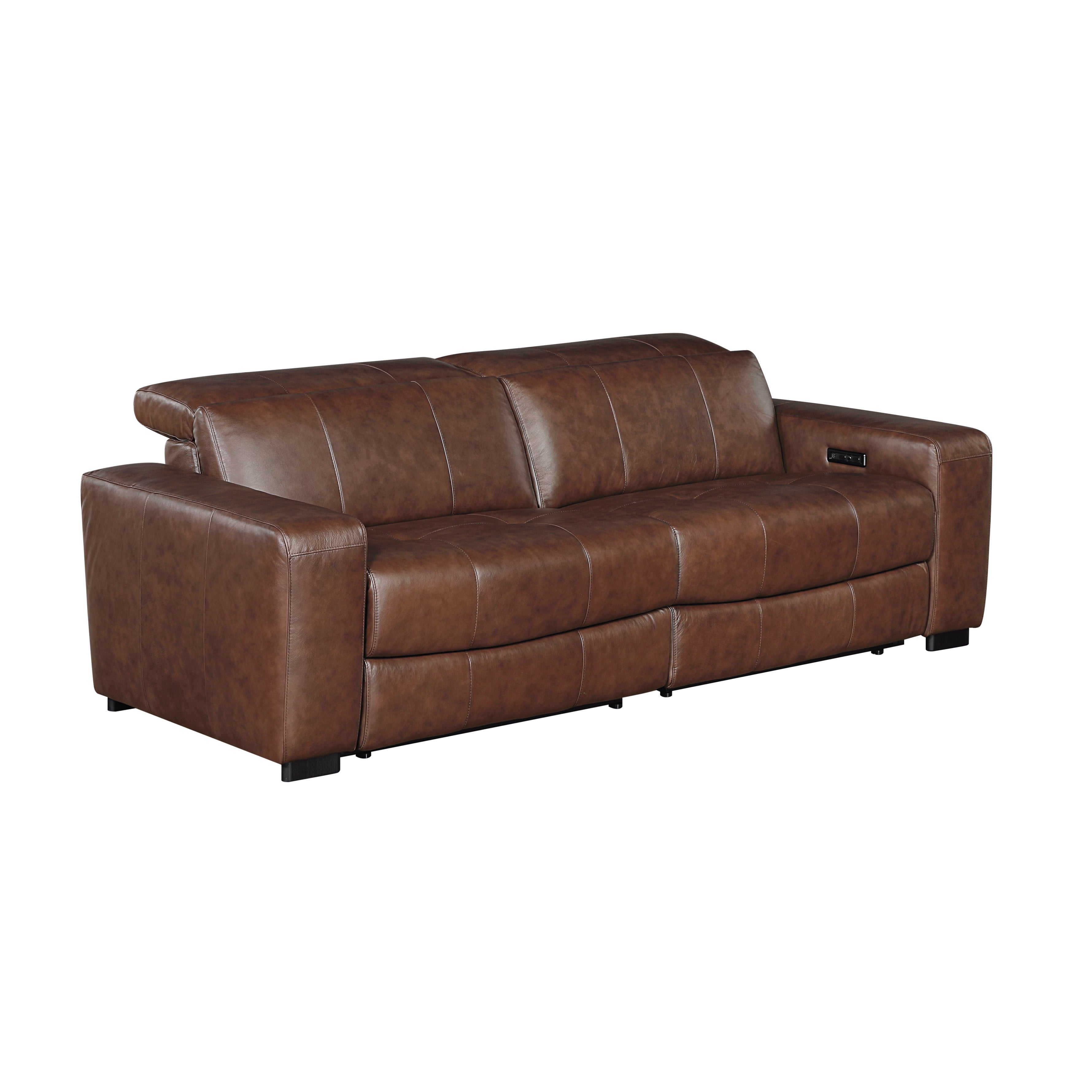 9790BRW-2PWH* (2)Power Double Reclining Love Seat with Power Headrests and Charging Ports - 9790BRW-2PWH*
