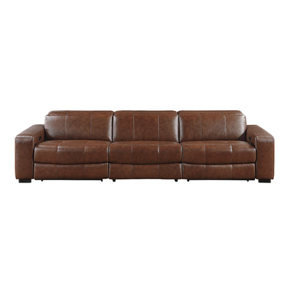 9790BRW-3PWH* (3)Power Double Reclining Sofa with Power Headrests and Charging Ports - 9790BRW-3PWH*
