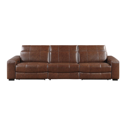 9790BRW-3PWH* (3)Power Double Reclining Sofa with Power Headrests and Charging Ports - 9790BRW-3PWH*