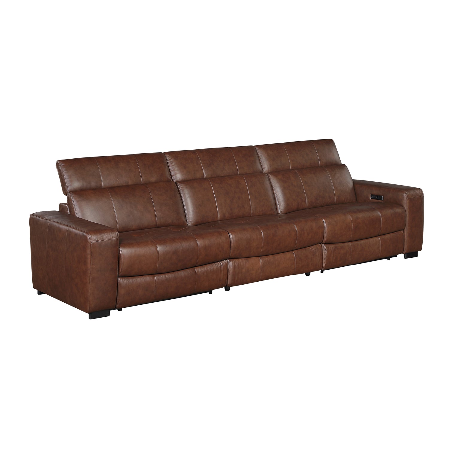 9790BRW-3PWH* (3)Power Double Reclining Sofa with Power Headrests and Charging Ports - 9790BRW-3PWH*