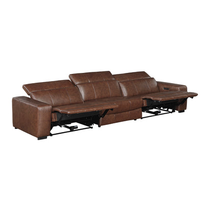 9790BRW-3PWH* (3)Power Double Reclining Sofa with Power Headrests and Charging Ports - 9790BRW-3PWH*