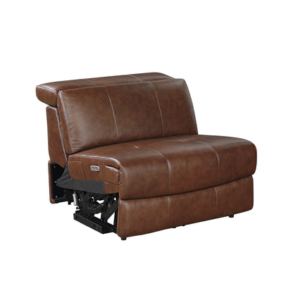 9790BRW*7LRRRPWH (7)7-Piece Modular Power Reclining Sectional with Power Headrests and Charging Ports - 9790BRW*7LRRRPWH