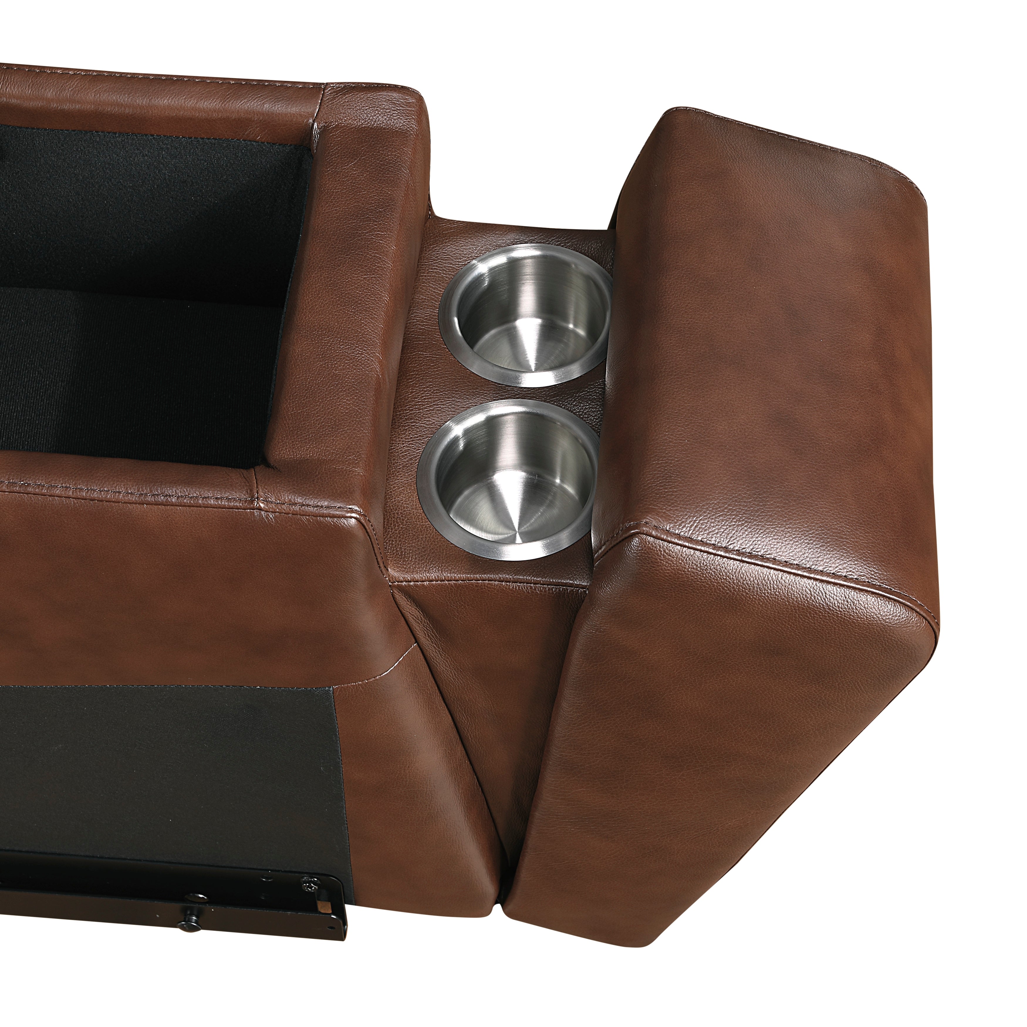 9790BRW*7LRRRPWH (7)7-Piece Modular Power Reclining Sectional with Power Headrests and Charging Ports - 9790BRW*7LRRRPWH