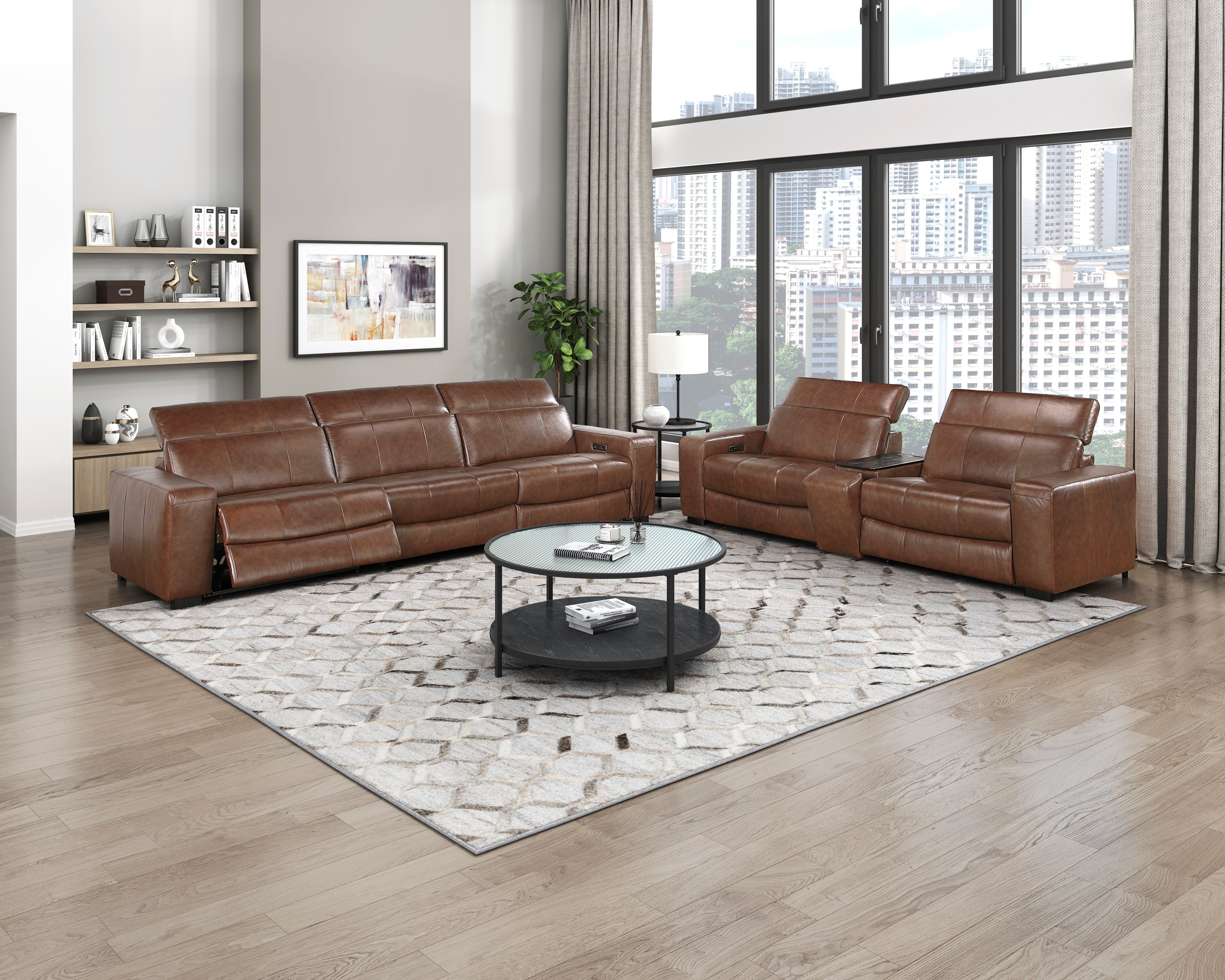 9790BRW-AC (2/6)Armless Chair - 9790BRW-AC