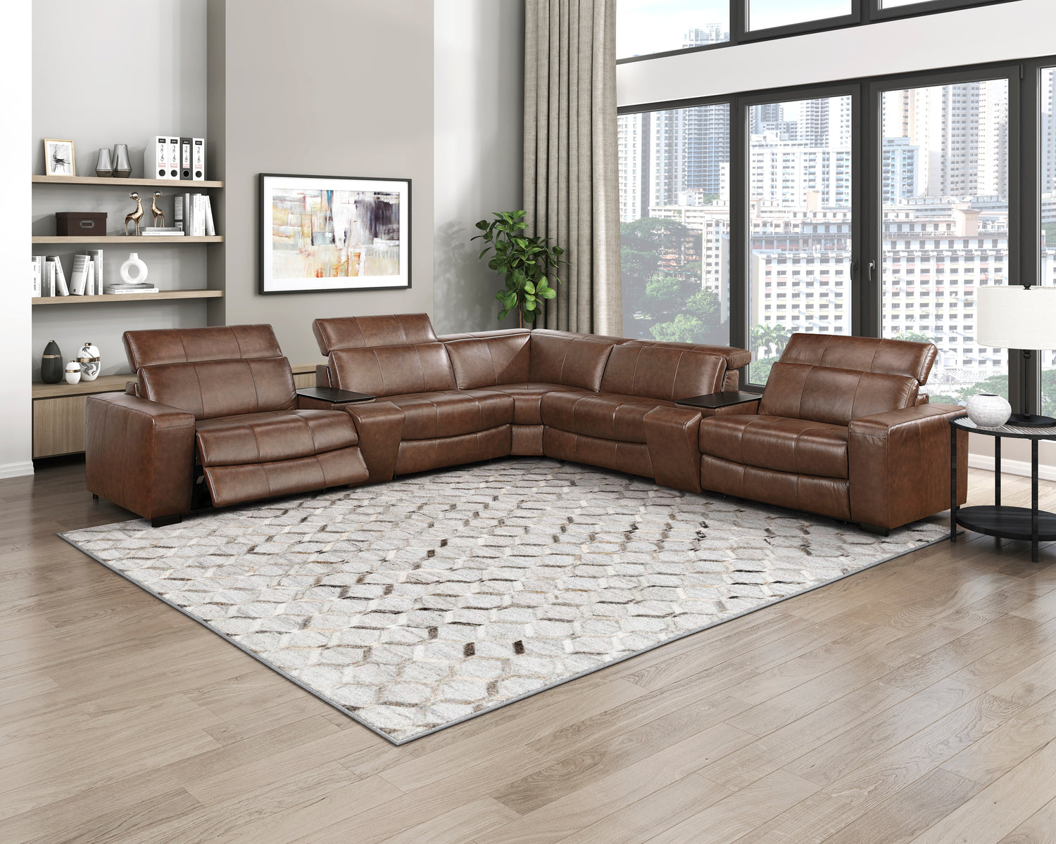 9790BRW-RRPWH (6/6)Power Right Side Reclining Chair with Power Headrest and Charging Ports - 9790BRW-RRPWH