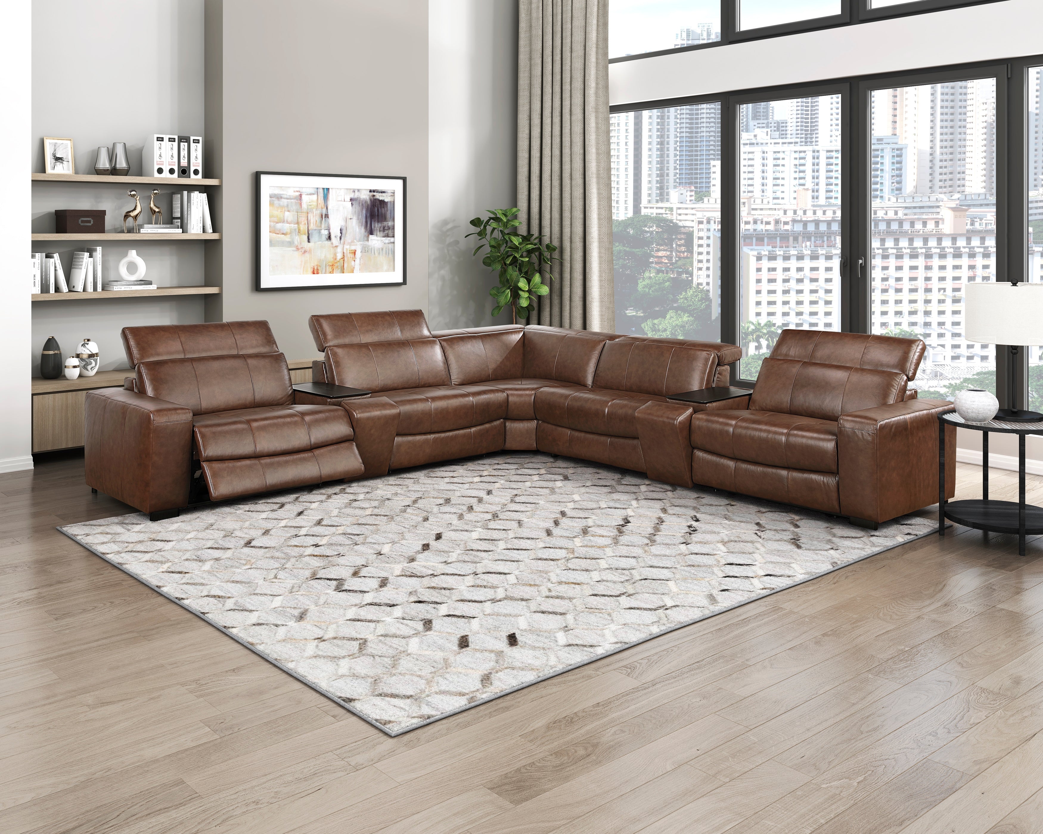 9790BRW-RRPWH (6/6)Power Right Side Reclining Chair with Power Headrest and Charging Ports - 9790BRW-RRPWH