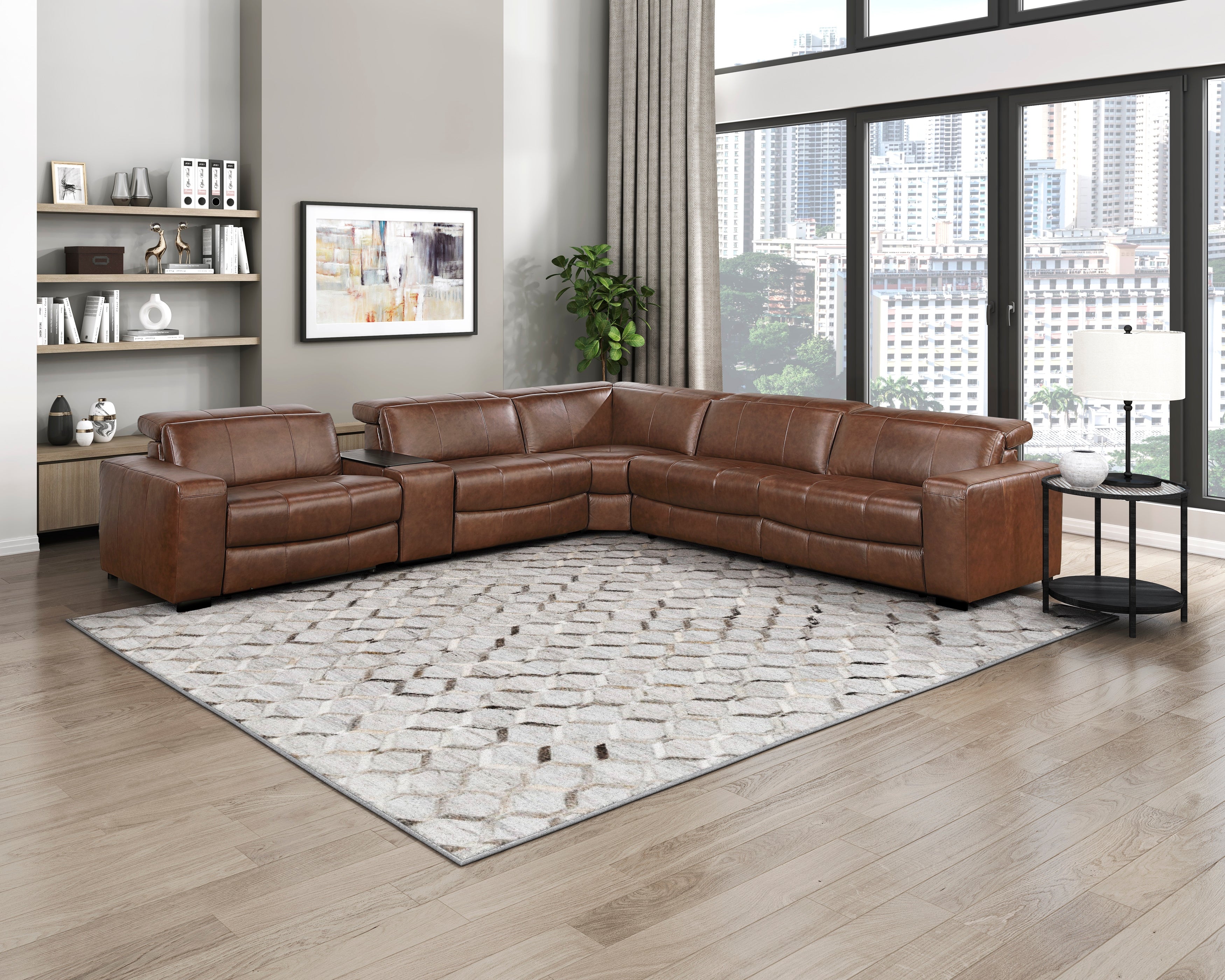 9790BRW-RRPWH (6/6)Power Right Side Reclining Chair with Power Headrest and Charging Ports - 9790BRW-RRPWH